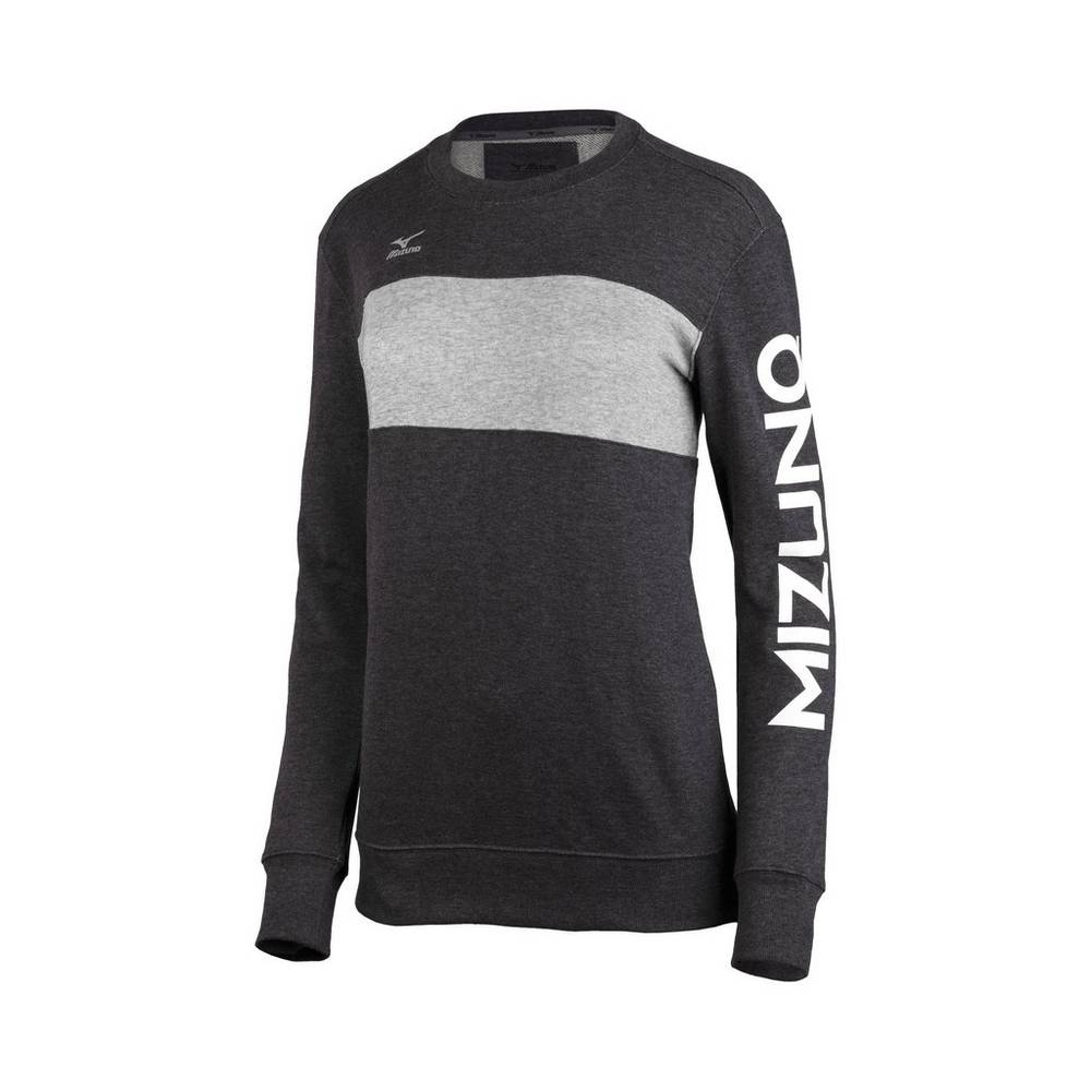 Sudaderas Mizuno Retro Crew Mujer Gris Comprar TZDQ-47591